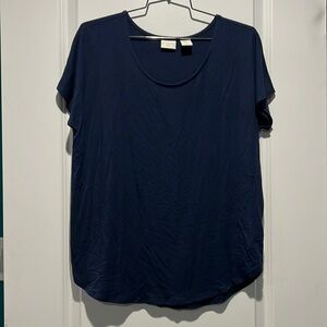 St. Tropez navy blue shirt. Size medium.